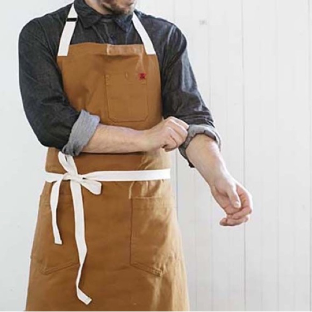 Hedley & Bennett Bistro Apron, Cider Brown